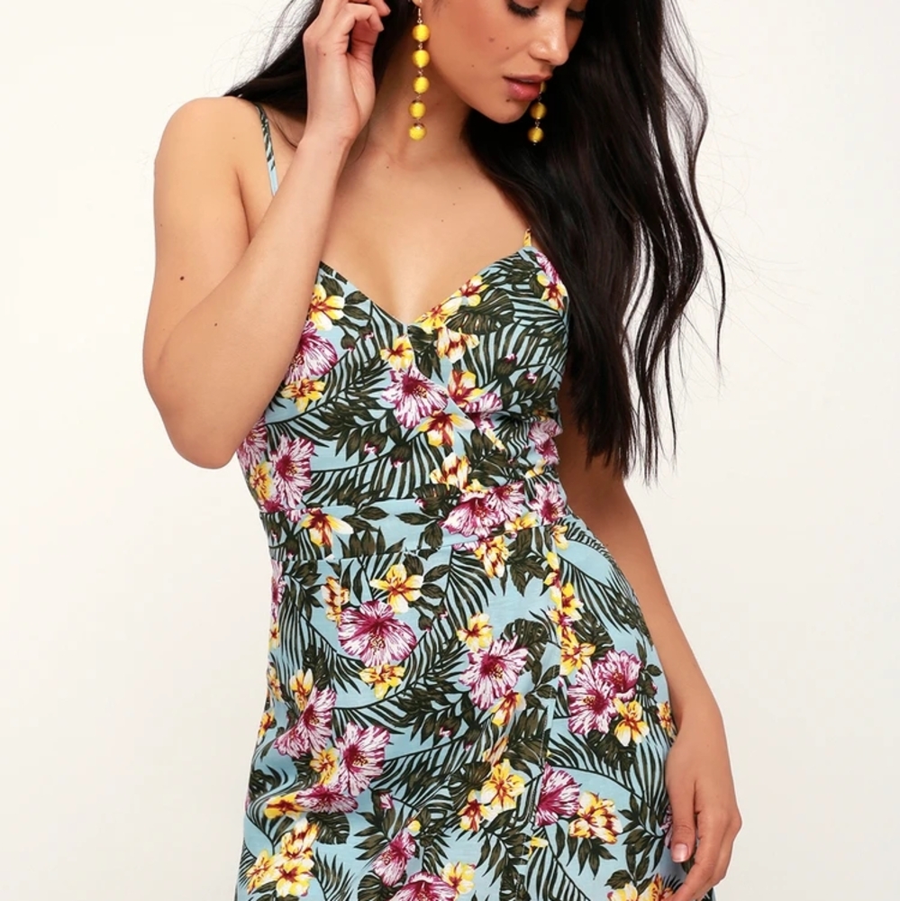 Floral Spaghetti Strap Dress
